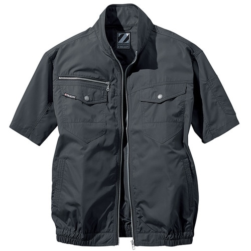 空調服半袖ブルゾン 74090 SKブラツク EL