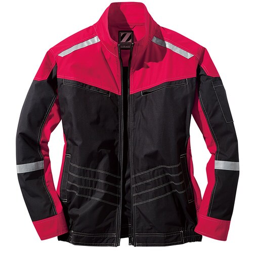 空調服長袖ブルゾン 74100 BKXRD 4L