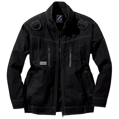 空調服長袖ブルゾン 74110 ブラツク 5L