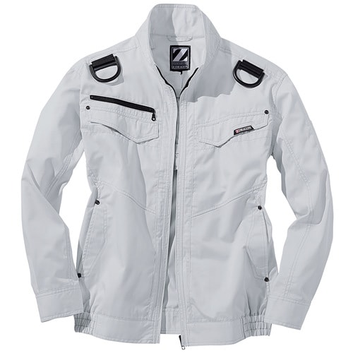 空調服長袖ブルゾン 74120 シルバ− M