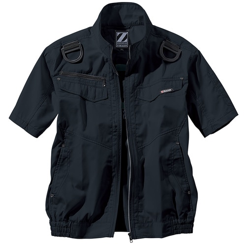 空調服半袖ブルゾン 74130 SKブラツク L