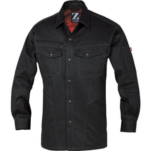 長袖シャツ 75204 シツクブラツク L