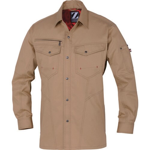 長袖シャツ 75204 キヤメル M