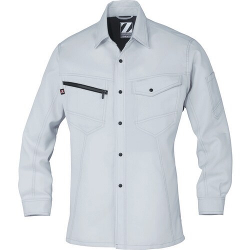 長袖シャツ 75304 シルバ− EL