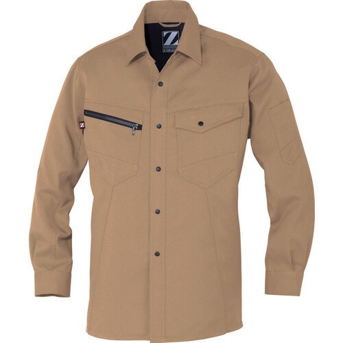 長袖シャツ 75304 キヤメル M