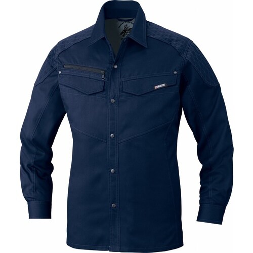 長袖シャツ 75404 ネ−ビ− L