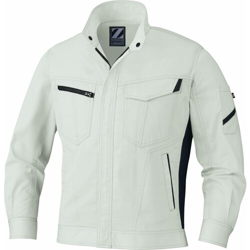 長袖ジャンパー 75500 アイボリ− L