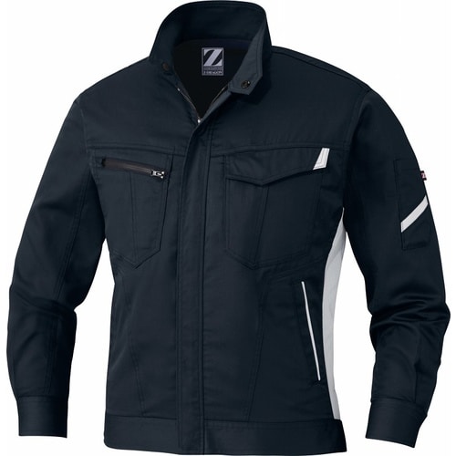 長袖ジャンパー 75500 シツクブラツク 4L