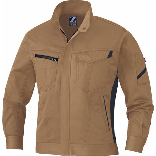 長袖ジャンパー 75500 キヤメル L