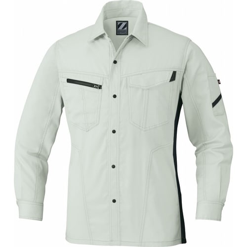 長袖シャツ 75504 アイボリ− 4L