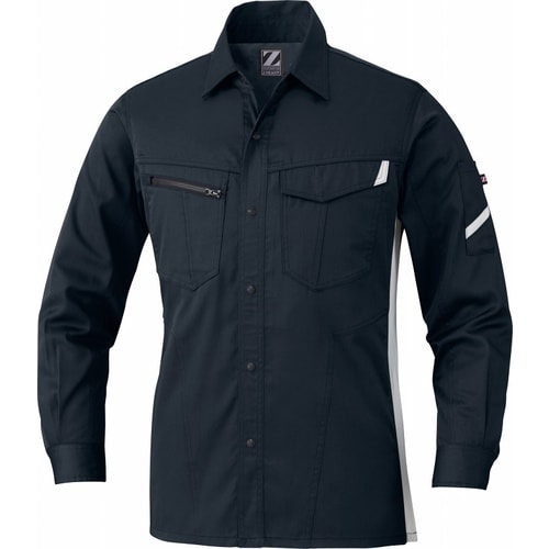 長袖シャツ 75504 シツクブラツク L