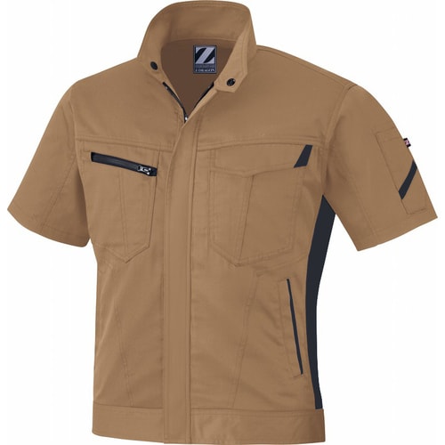 半袖ジャンパー 75510 キヤメル 4L