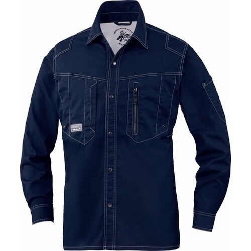 長袖シャツ 75704 ネ−ビ− EL