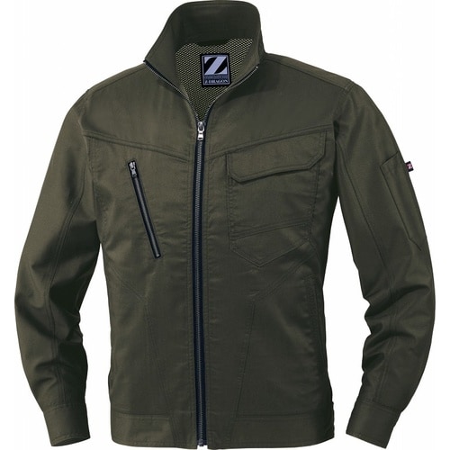 長袖ジャンパー 75900 ア−ミ−グリ−ン 5L