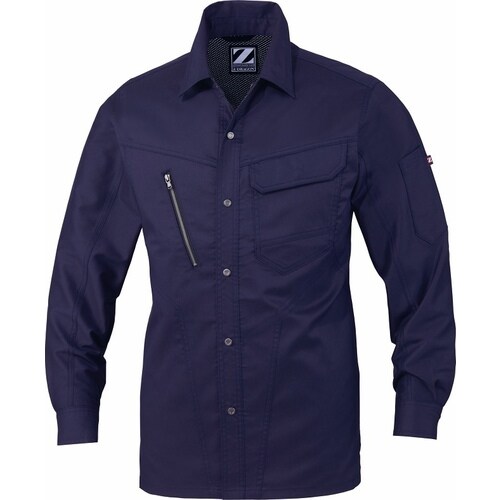 長袖シャツ 75904 ネ−ビ− SS