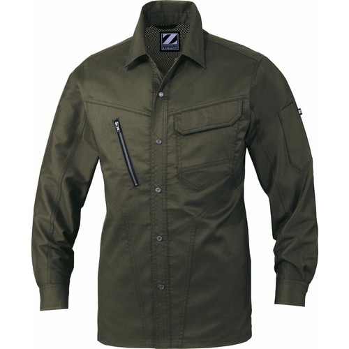 長袖シャツ 75904 ア−ミ−グリ−ン SS