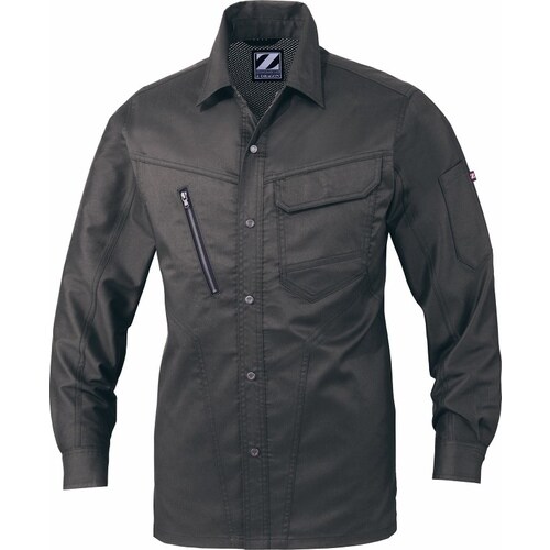 長袖シャツ 75904 スチ−ルグレ− S