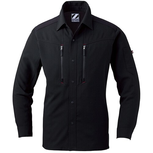 長袖シャツ 76004 シツクブラツク S