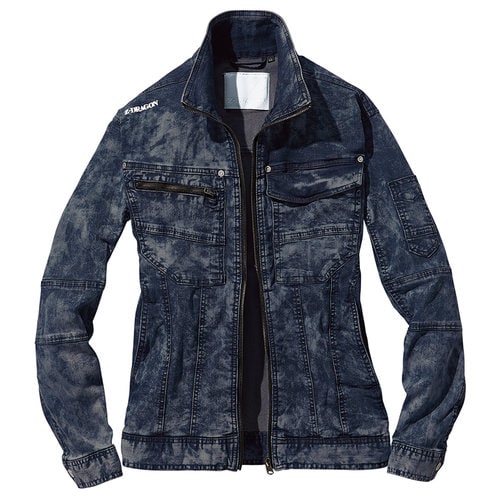 長袖ジャンパー 76100 ブラツクブリ−チ 5L