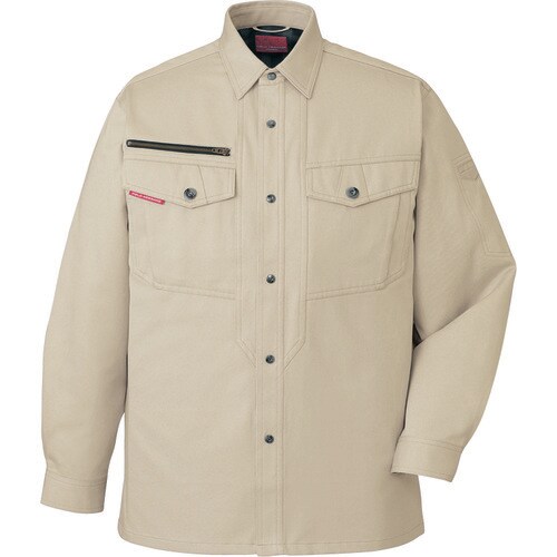 長袖シャツ 80204 アイボリ− EL