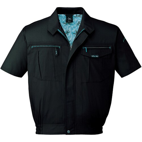 半袖ブルゾン 84010 シヤド−ブラツク M