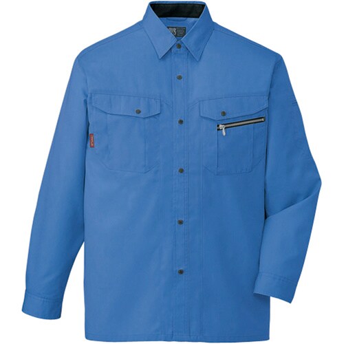 長袖シャツ 84104 ライトブル− EL