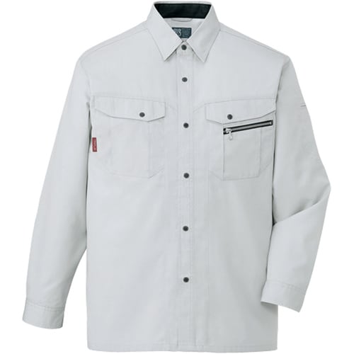 長袖シャツ 84104 シルバ− EL