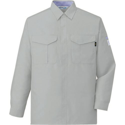 長袖シャツ 84304 シルバ− LL