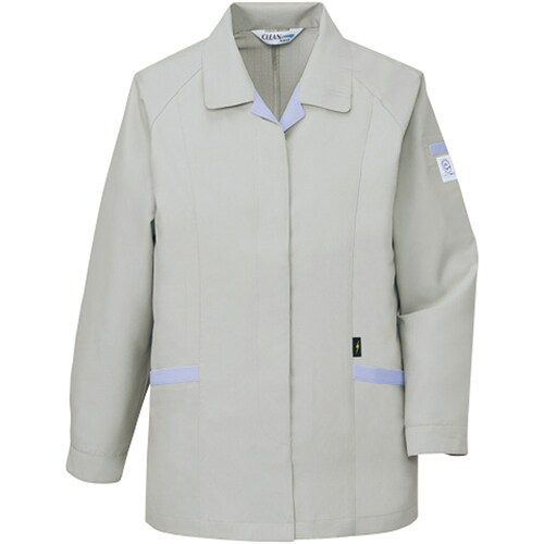 長袖スモック 84325 シルバ− EL