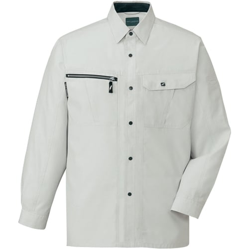 長袖シャツ 84804 シルバ− 4L