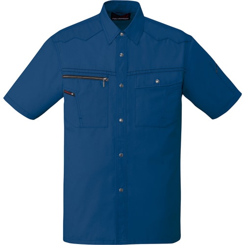 半袖シャツ 85014 インデイゴブル− LL