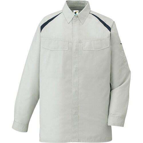 長袖シャツ 85104 シルバ− LL