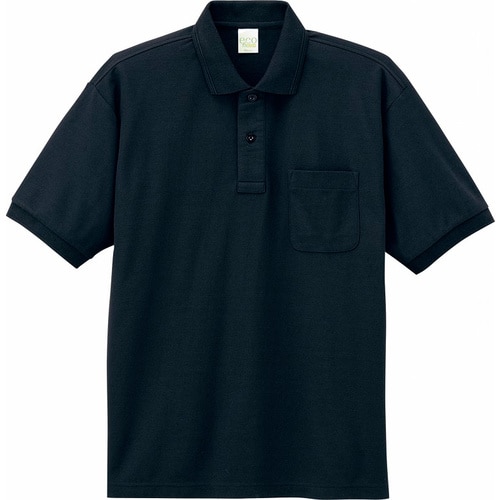 半袖ポロシャツ 85254 ブラツク L