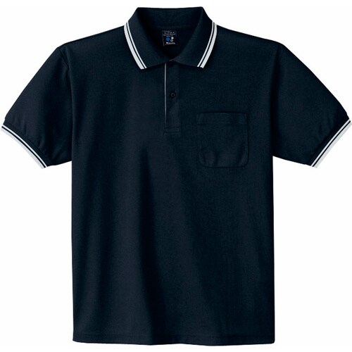 半袖ポロシャツ 85274 ブラツク S