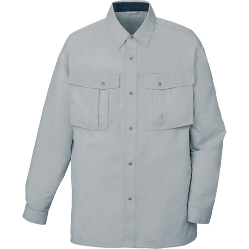 長袖シャツ 85404 シルバ− L