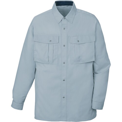 長袖シャツ 85404 スカイグレ− 5L