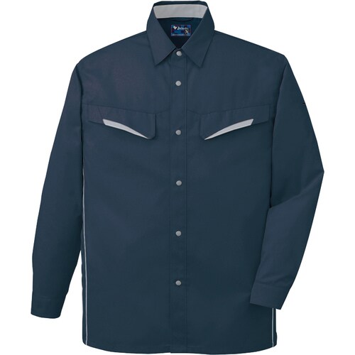 長袖シャツ 85504 ネ−ビ− 5L