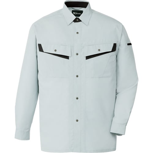 長袖シャツ 86004 シルバ− S