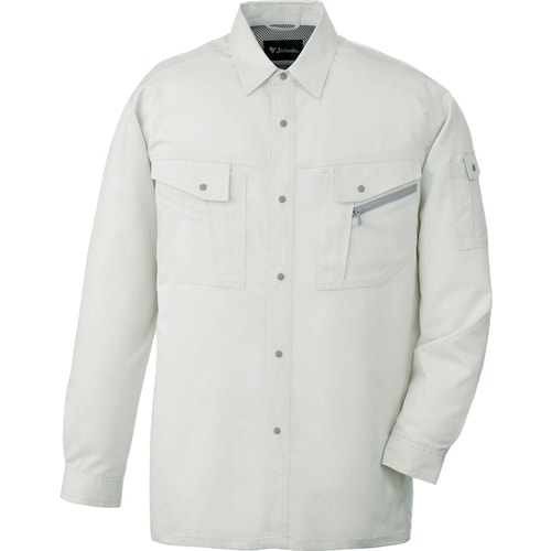 長袖シャツ 85704 シルバ− 5L