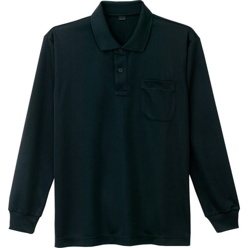 長袖ポロシャツ 85804 ブラツク SS