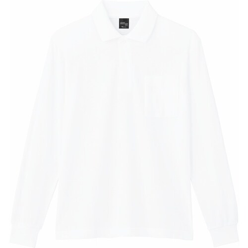 長袖ポロシャツ 85844 ホワイト L