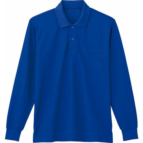 長袖ポロシャツ 85864 ロイヤルブル− 5L