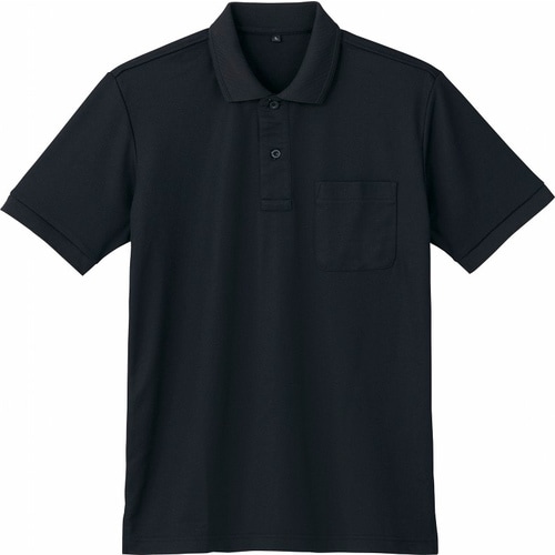 半袖ポロシャツ 85874 ブラツク LL