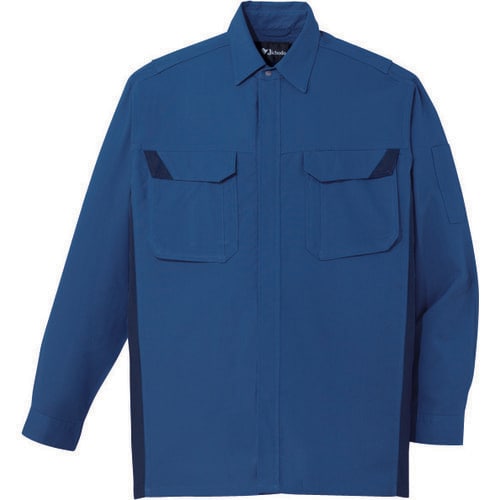 長袖シャツ 86404 ダ−クブル− 4L