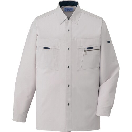 長袖シャツ 85904 シルバ− EL