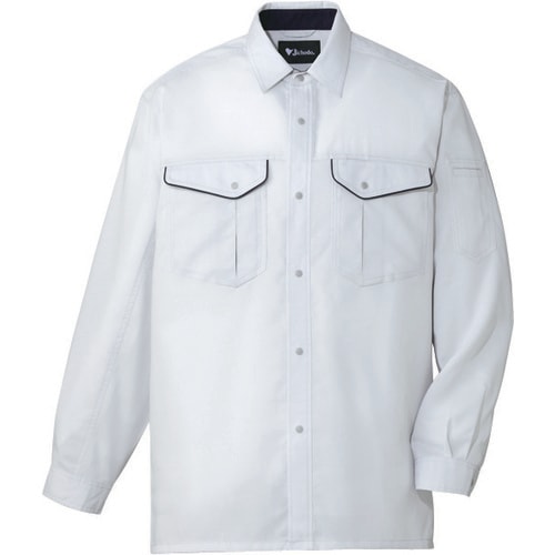 長袖シャツ 86604 シルバ− 5L