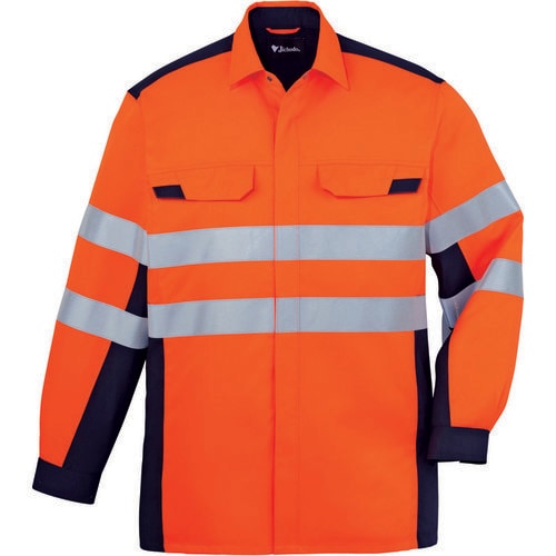 長袖シャツ 86704 オレンジ LL