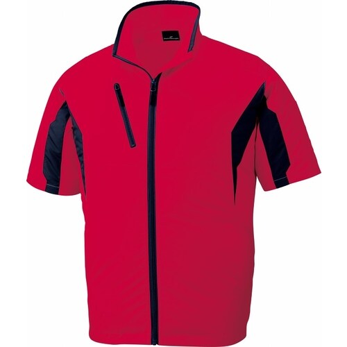 空調服半袖ジャケッ 87070 レツド LL