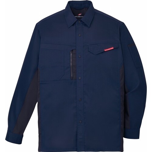 長袖シャツ 87104 ネ−ビ− M