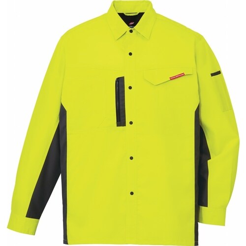 長袖シャツ 87104 ライトグリ−ン EL